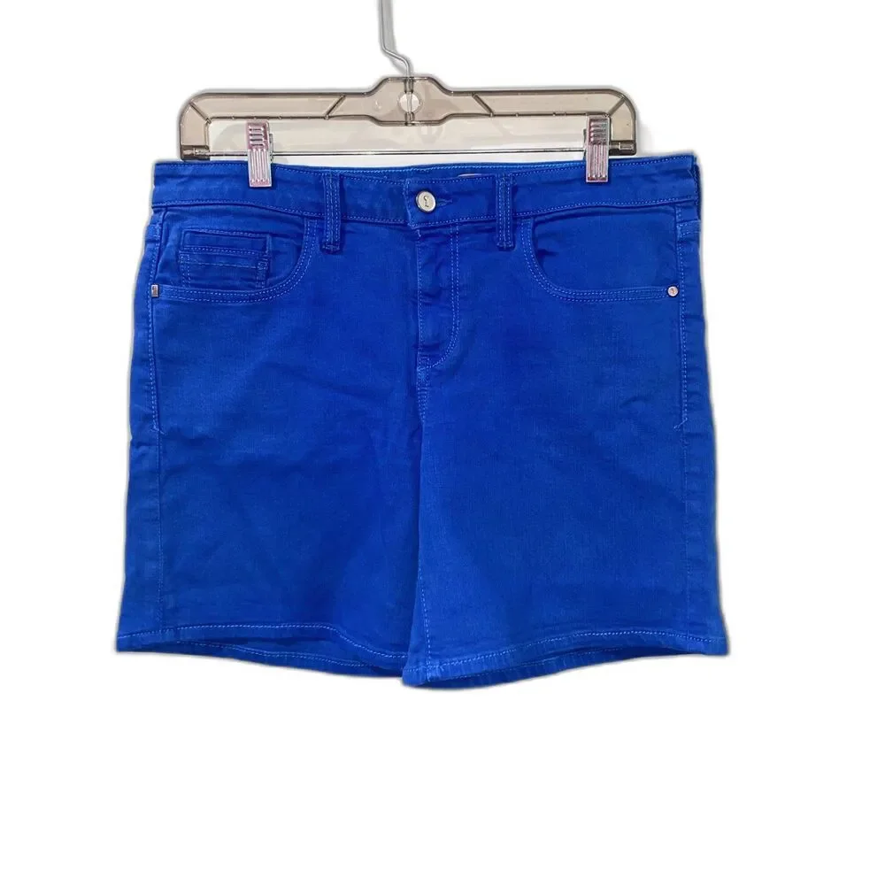 Anthropologie Cobalt Blue Jean Shorts - Picture 2 of 7